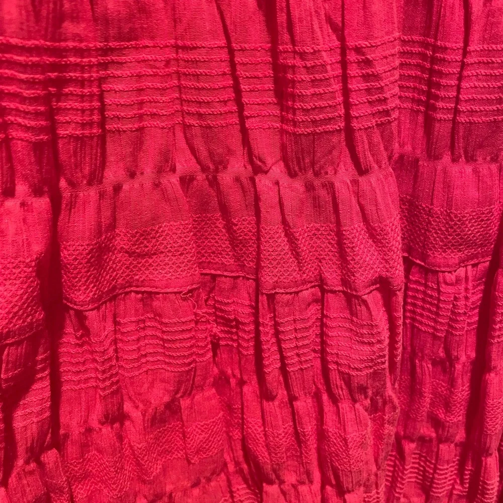 Max Studio elastic waste pull on peasant midi skirt - Picture 3 of 10